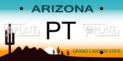 PT Arizona License Plate