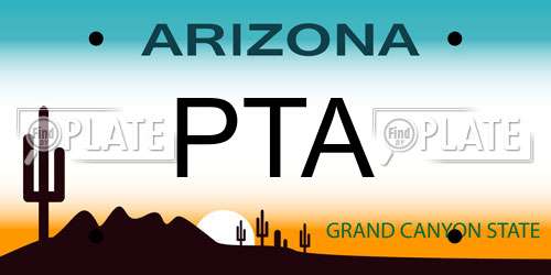 PTA Arizona License Plate