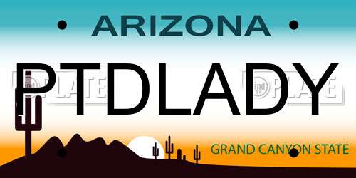 PTDLADY Arizona License Plate