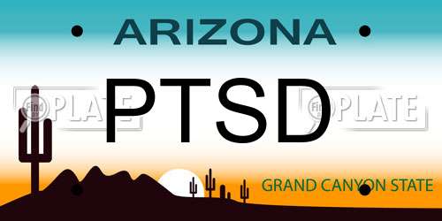 PTSD Arizona License Plate