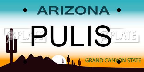 PULIS Arizona License Plate