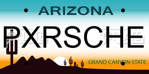 PXRSCHE Arizona License Plate