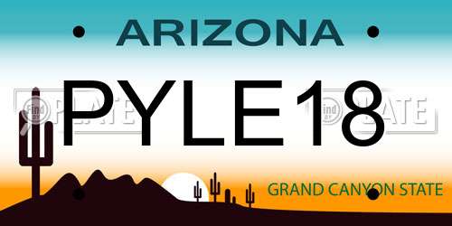 PYLE18 Arizona License Plate
