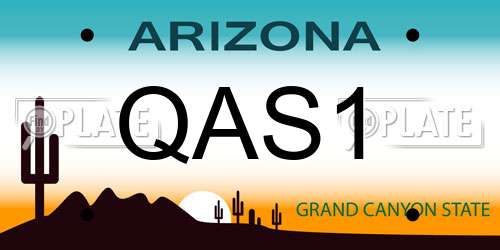 QAS1 Arizona License Plate