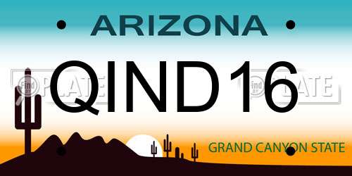QIND16 Arizona License Plate