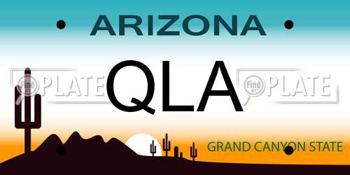 QLA Arizona License Plate