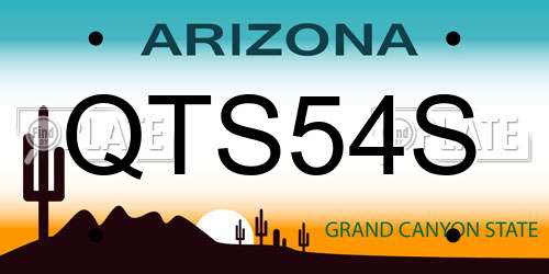 QTS54S Arizona License Plate