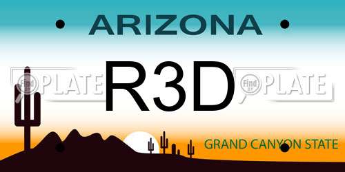 R3D Arizona License Plate