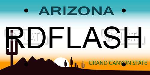 RDFLASH Arizona License Plate