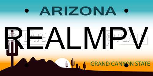 REALMPV Arizona License Plate