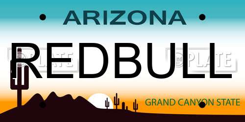 REDBULL Arizona License Plate
