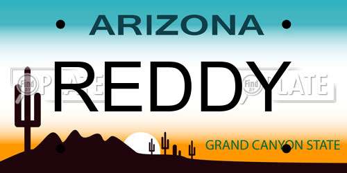 REDDY Arizona License Plate