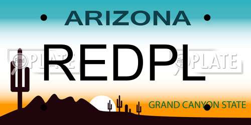 REDPL Arizona License Plate