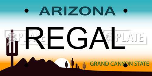 REGAL Arizona License Plate