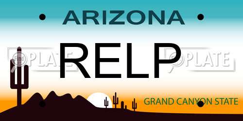 RELP Arizona License Plate