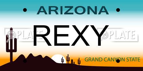 REXY Arizona License Plate