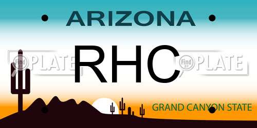 RHC Arizona License Plate
