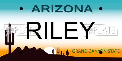 RILEY Arizona License Plate