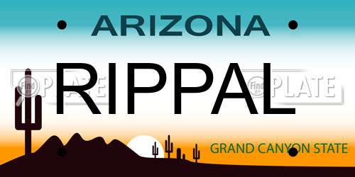 RIPPAL Arizona License Plate