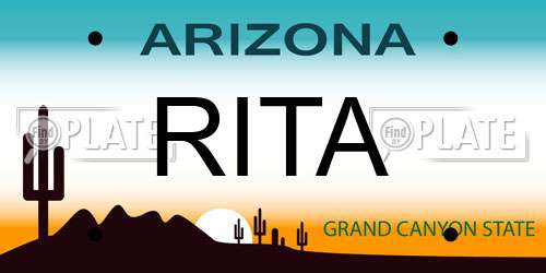 RITA Arizona License Plate