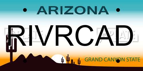 RIVRCAD Arizona License Plate