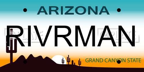 RIVRMAN Arizona License Plate