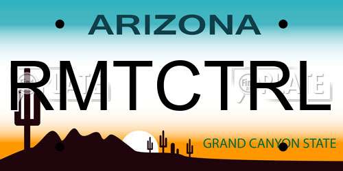 RMTCTRL Arizona License Plate