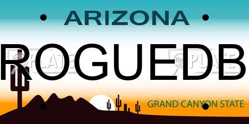 ROGUEDB Arizona License Plate