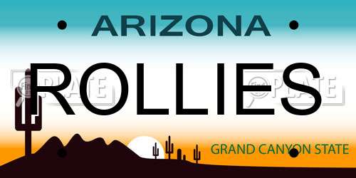 ROLLIES Arizona License Plate