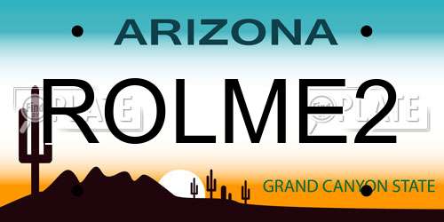 ROLME2 Arizona License Plate