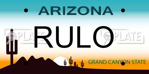 RULO Arizona License Plate