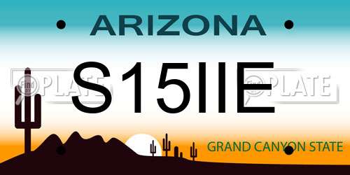 S15IIE Arizona License Plate