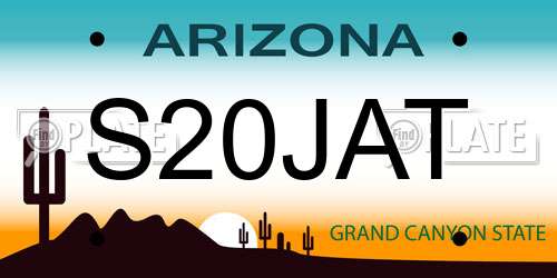 S20JAT Arizona License Plate