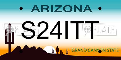 S24ITT Arizona License Plate