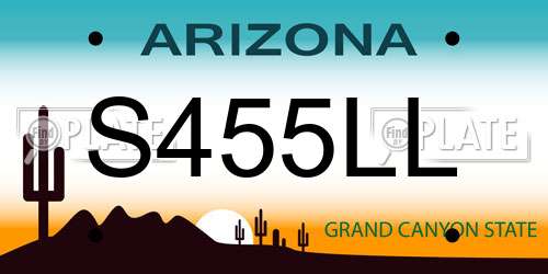 S455LL Arizona License Plate