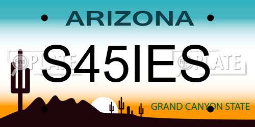 S45IES Arizona License Plate