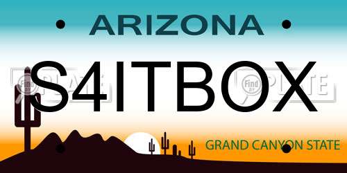 S4ITBOX Arizona License Plate
