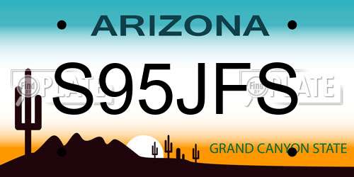 S95JFS Arizona License Plate