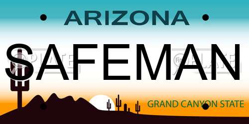 SAFEMAN Arizona License Plate