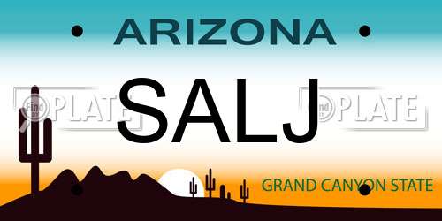 SALJ Arizona License Plate