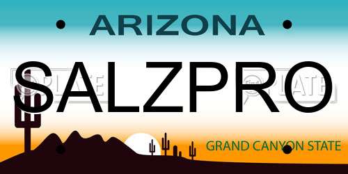 SALZPRO Arizona License Plate