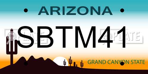 SBTM41 Arizona License Plate