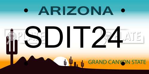SDIT24 Arizona License Plate