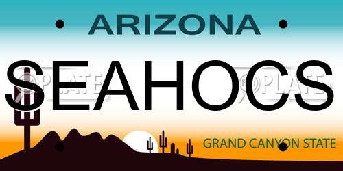 SEAHOCS Arizona License Plate