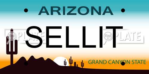 SELLIT Arizona License Plate