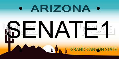 SENATE1 Arizona License Plate