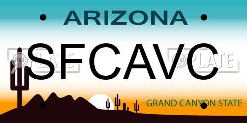 SFCAVC Arizona License Plate