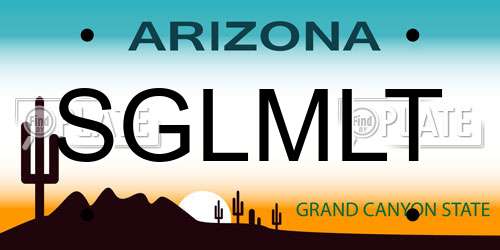 SGLMLT Arizona License Plate