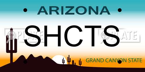 SHCTS Arizona License Plate