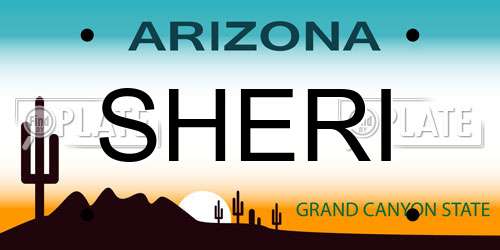 SHERI Arizona License Plate